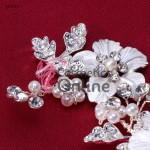 Accesoriu modern pentru decor par CA059 cu perle si strasuri Accesoriu modern pentru decor par CA059 cu perle si strasuri